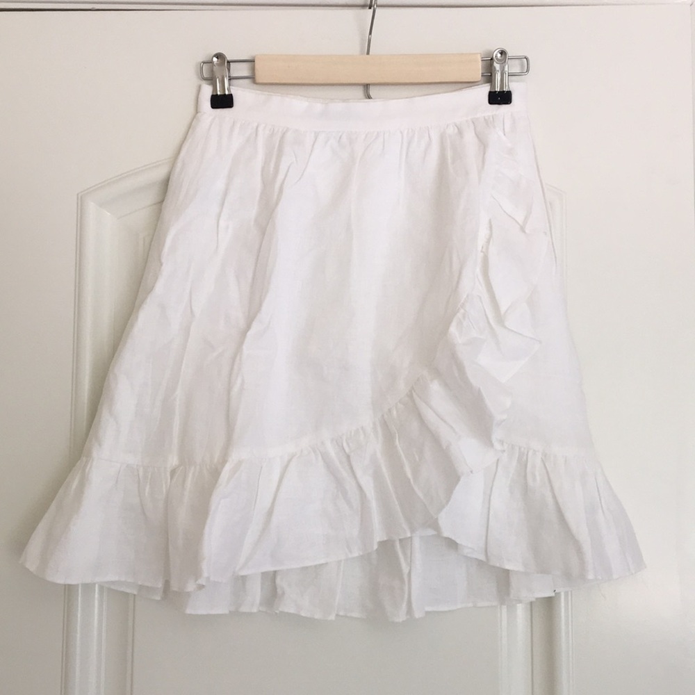 Summer Skirt White Linen